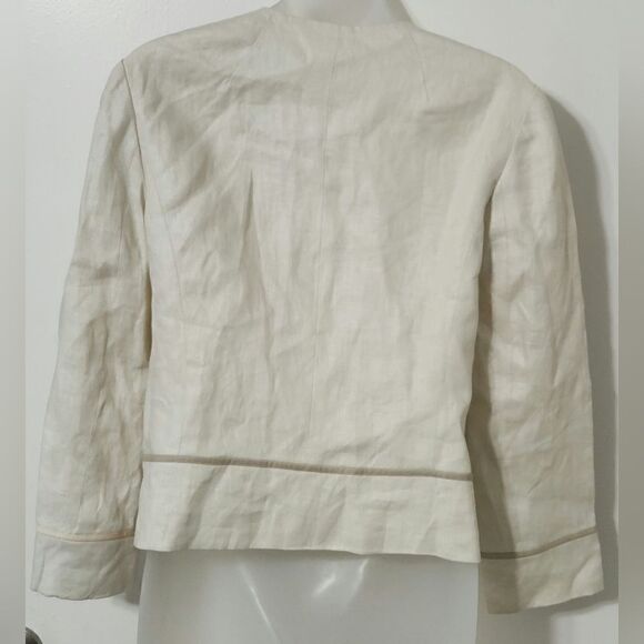 Jcrew linen jacket size size 2 - Picture 4 of 7
